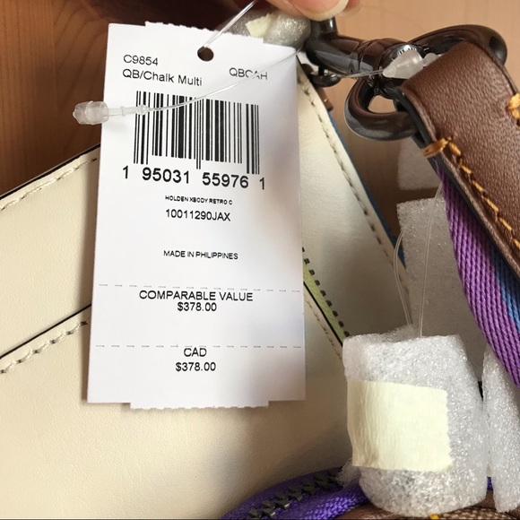 🌈 Coach Holden Crossbody With Rainbow Coin Case *Special Edition* ❤️ - Picture 9 of 14